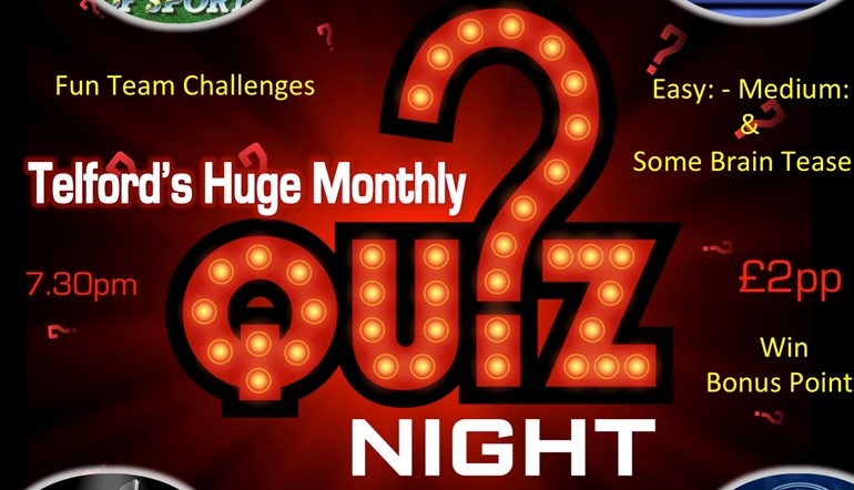 Telford's Huge Monthly Quiz Night
